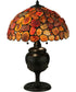 24"H Agata Red Table Lamp