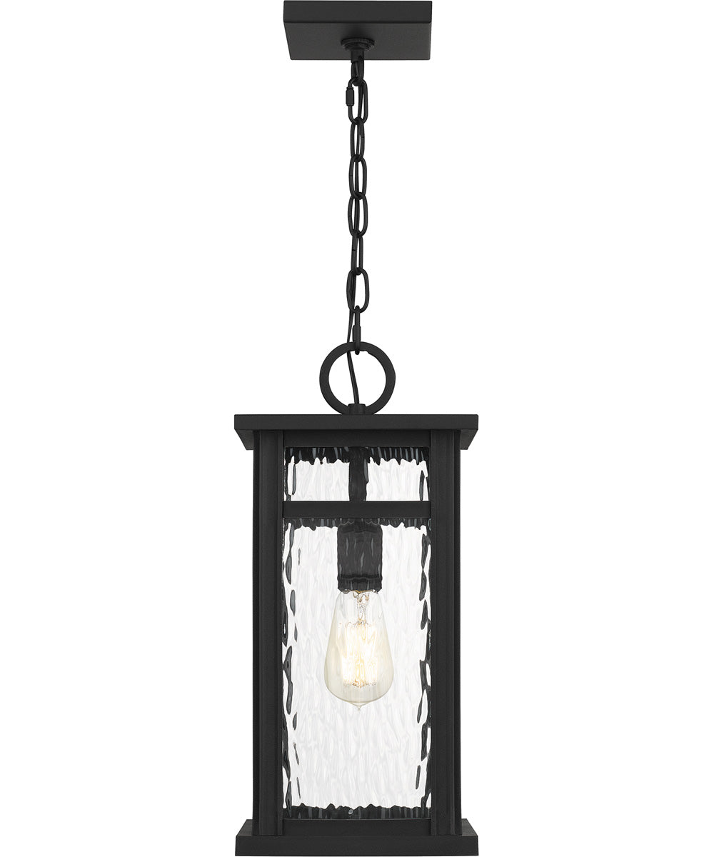 Moira Large 1-light Outdoor Pendant Light  Coastal Armour Steel Earth Black