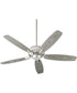 52" Breeze Indoor/Outdoor Patio Ceiling Fan Satin Nickel