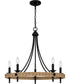 Catania 5-light Chandelier Matte Black