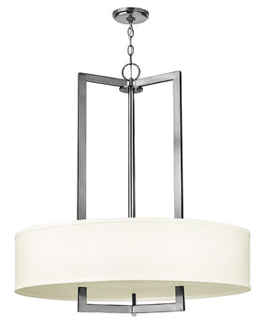 30"W Hampton Pendant Light Antique Nickel