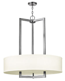 30"W Hampton Pendant Light Antique Nickel