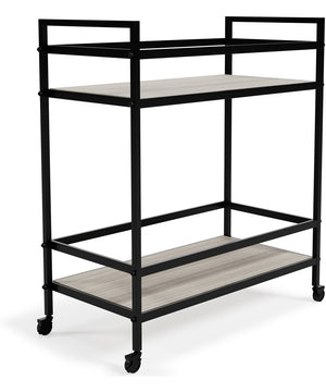 Waylowe Bar Cart Black/Tan