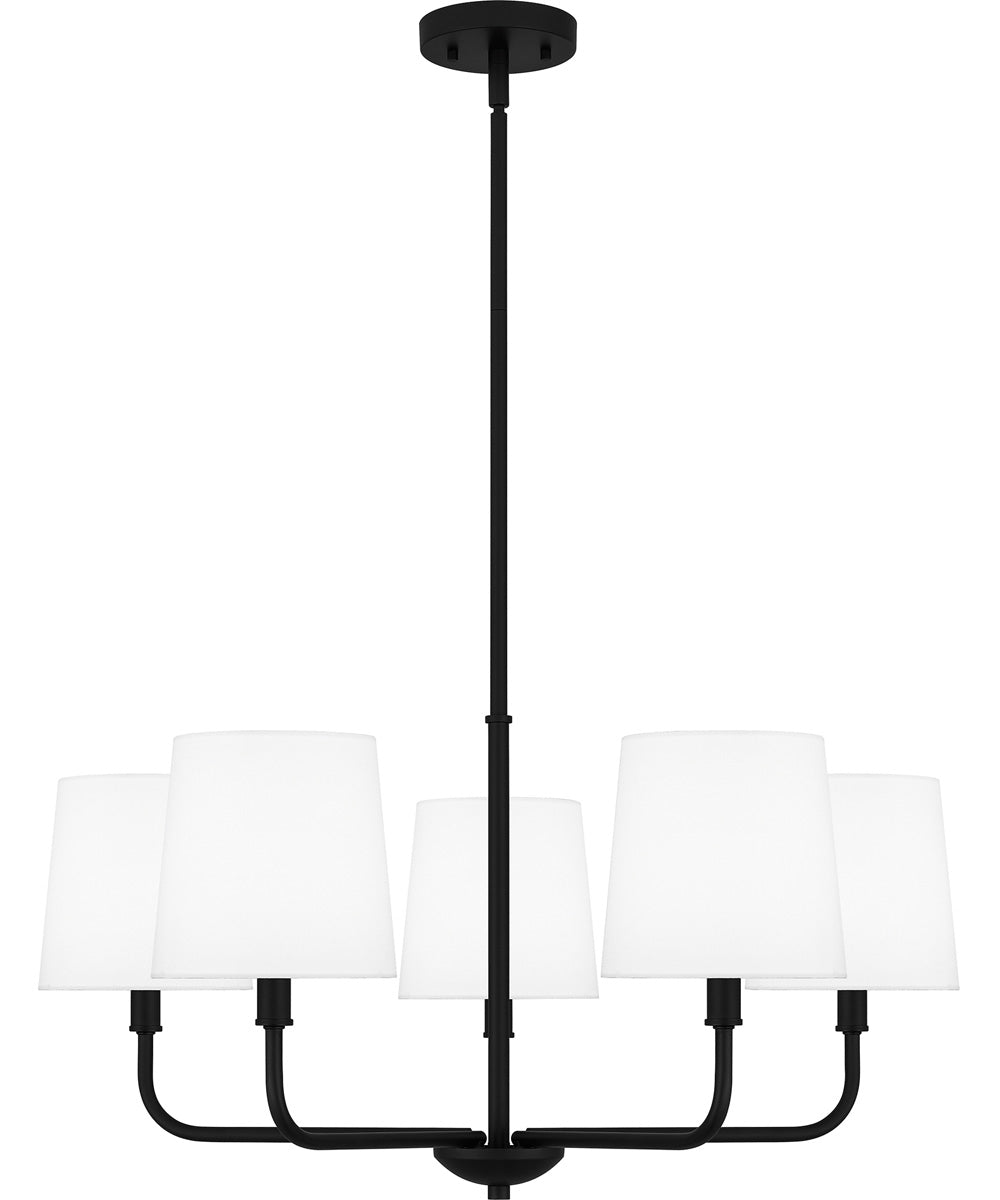 Gallagher 5-light Chandelier Matte Black