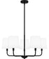 Gallagher 5-light Chandelier Matte Black