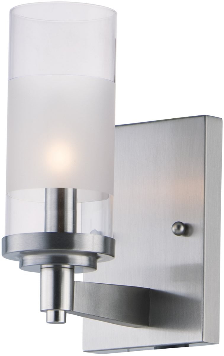 4"W Crescendo 1-Light Wall Sconce Satin Nickel