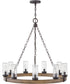 Sawyer 9-Light Large LED Outdoor Single Tier 12v in Sequoia