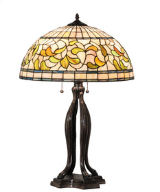 30" High Tiffany Turning Leaf Table Lamp