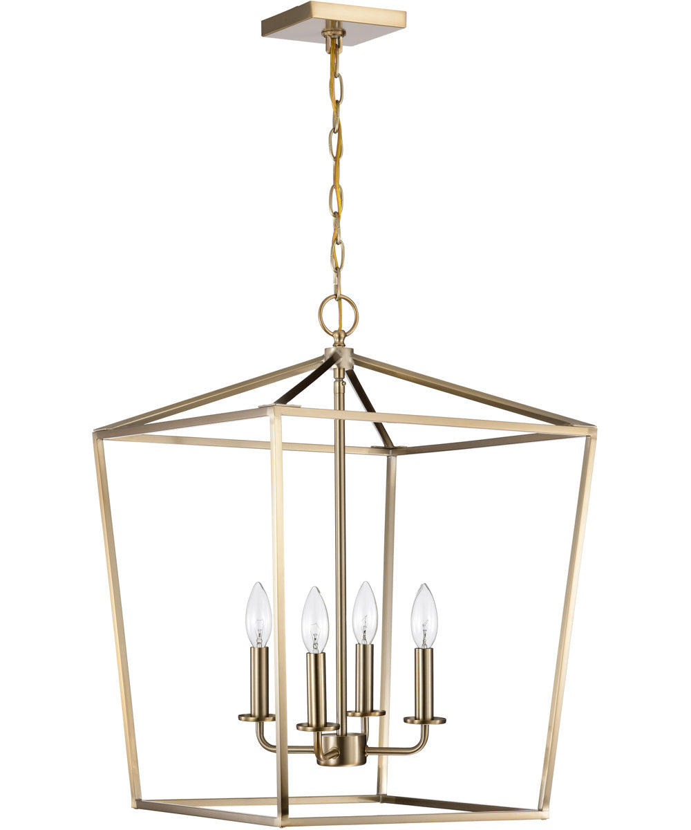 Emma 4-Light Pendant Burnished Brass