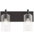 Fallstaff 2-light Bath Vanity Light Matte Black