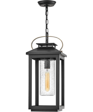 Atwater 1-Light Medium Outdoor Hanging Lantern in Black