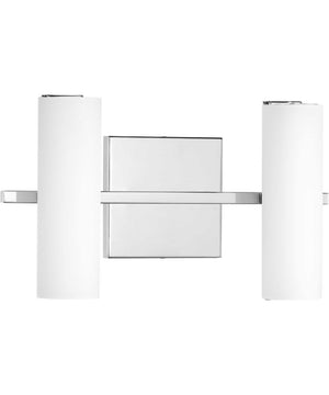 Colonnade LED 2-Light LED Bath & Vanity Polished Chrome