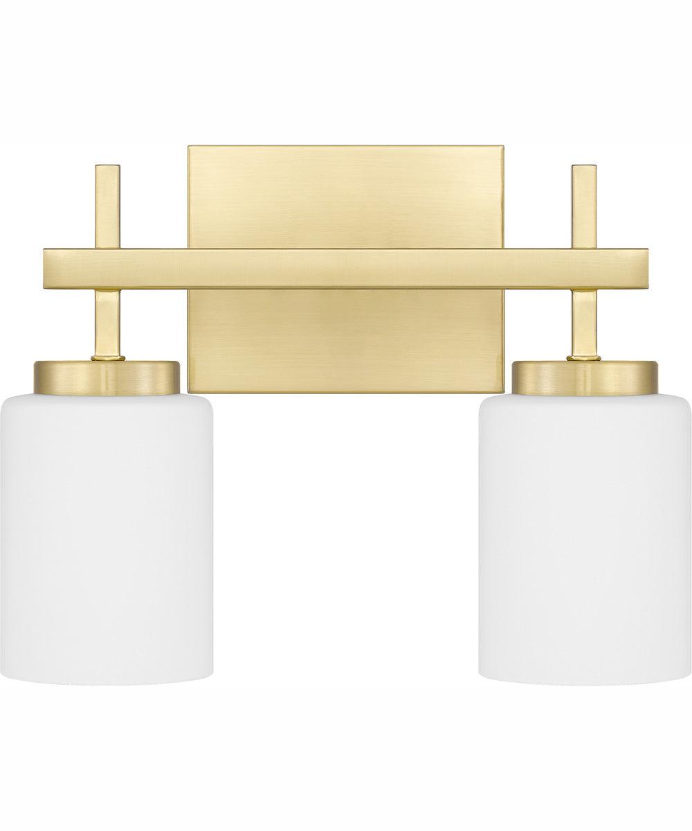 Wilburn Medium 2-light Bath Light Satin Brass