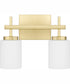 Wilburn Medium 2-light Bath Light Satin Brass