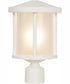 Resilience Lanterns 1-Light Outdoor Post Mount Matte White