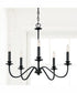 Weston 5-Light Chandelier Matte Black