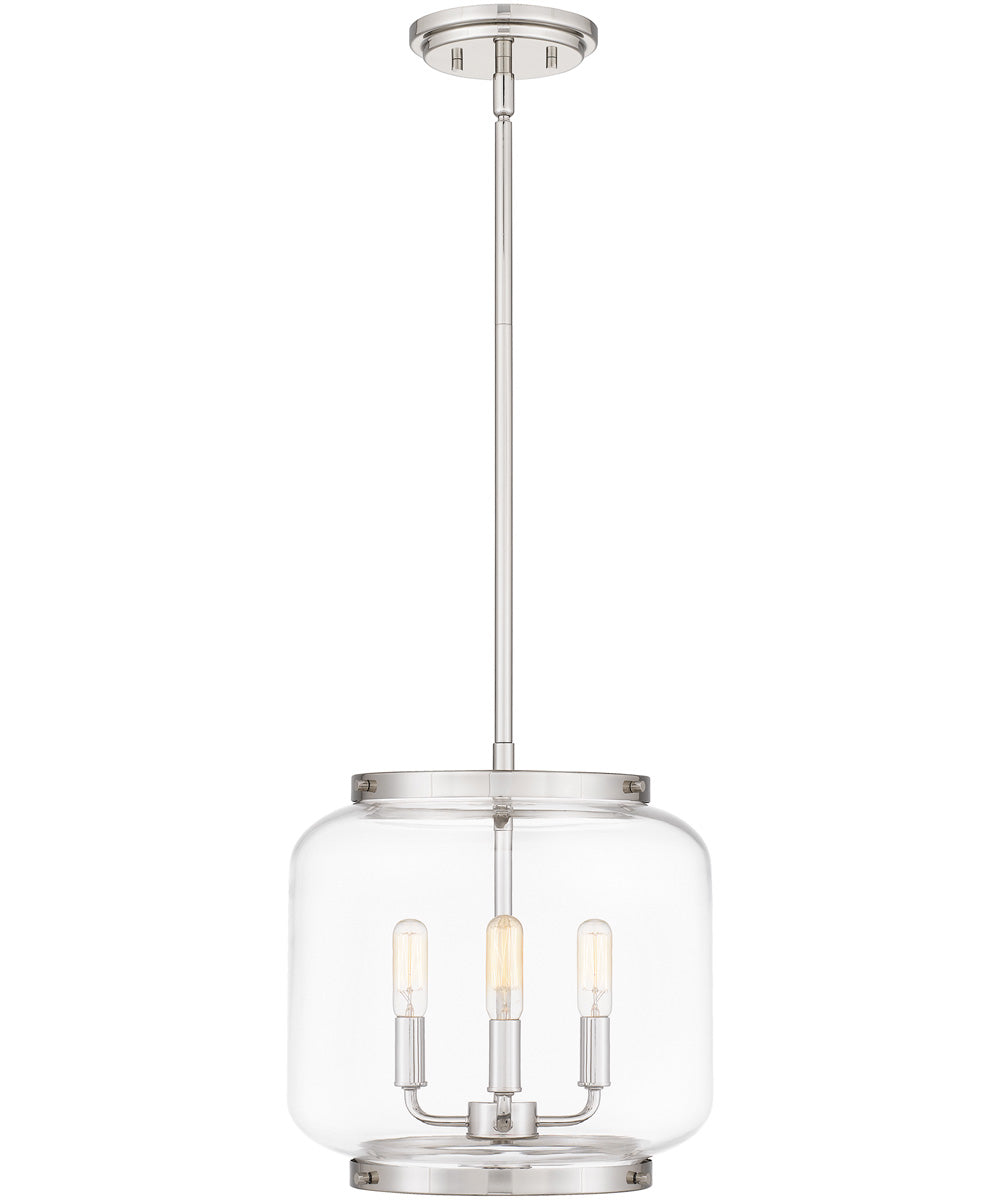 Tapley Small 3-light Mini Pendant Polished Nickel