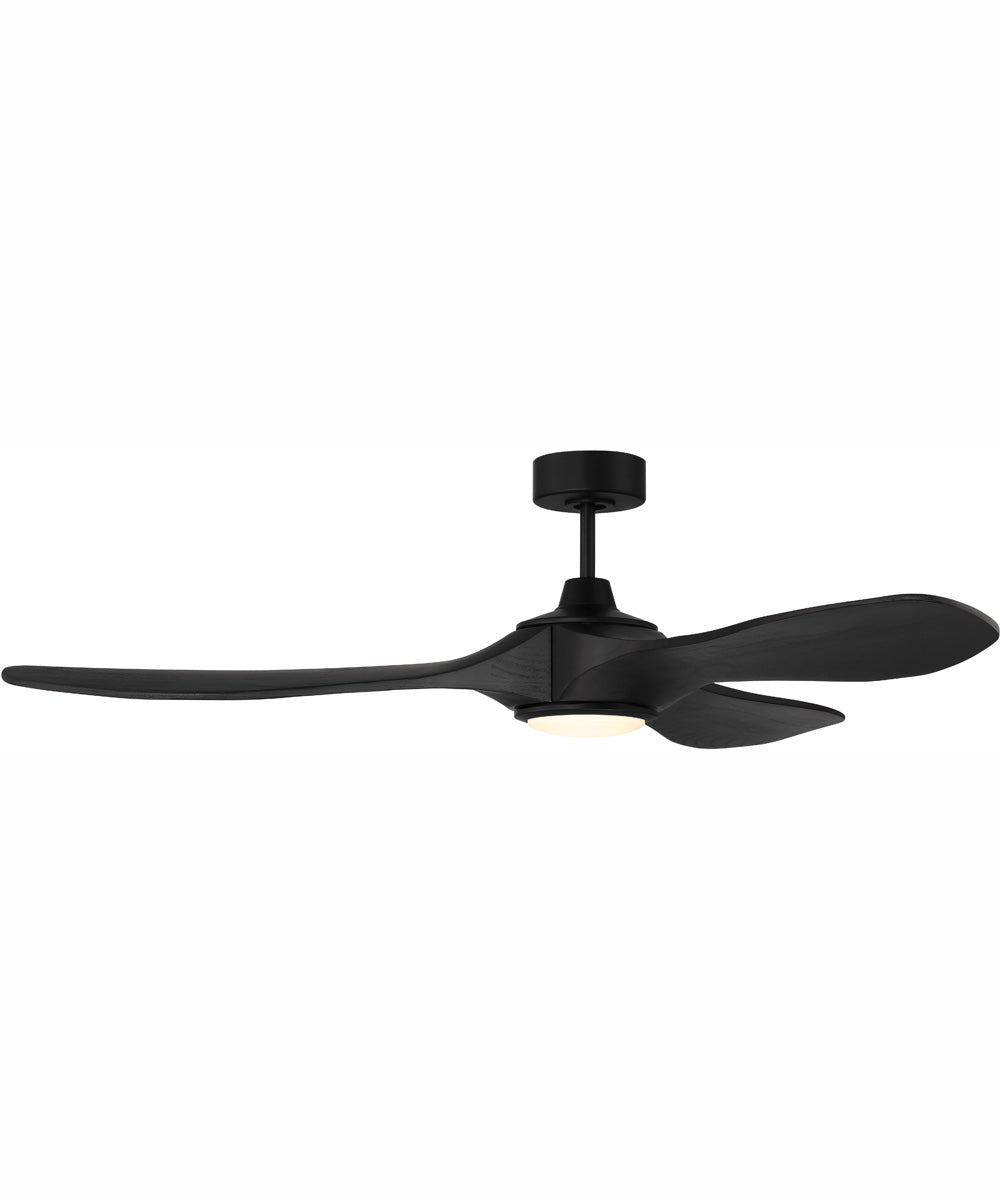 60" Envy 1-Light Indoor/Outdoor Ceiling Fan Flat Black
