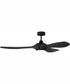 60" Envy 1-Light Indoor/Outdoor Ceiling Fan Flat Black