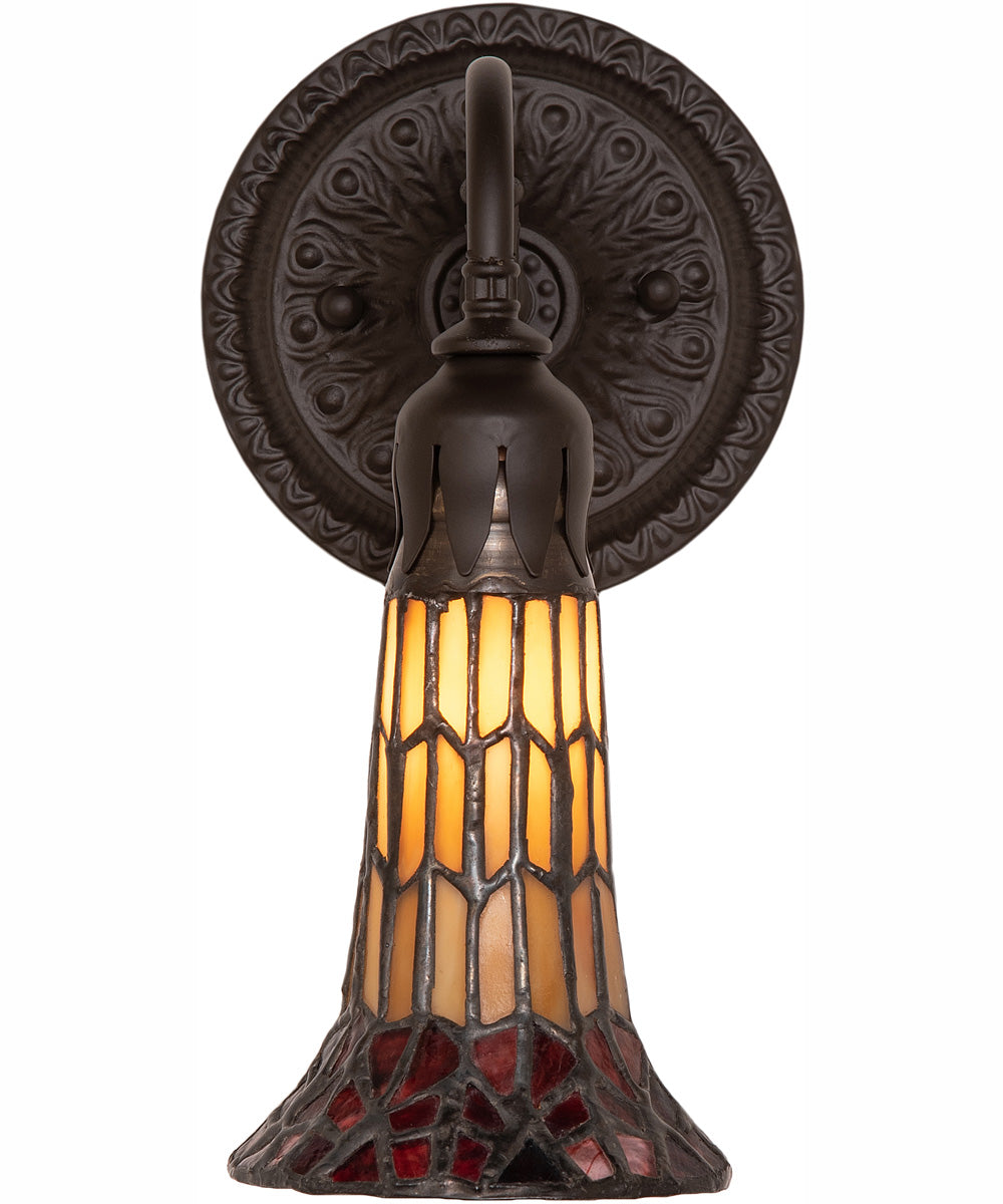 5.5" Wide Stained Glass Pond Lily Wall Sconce