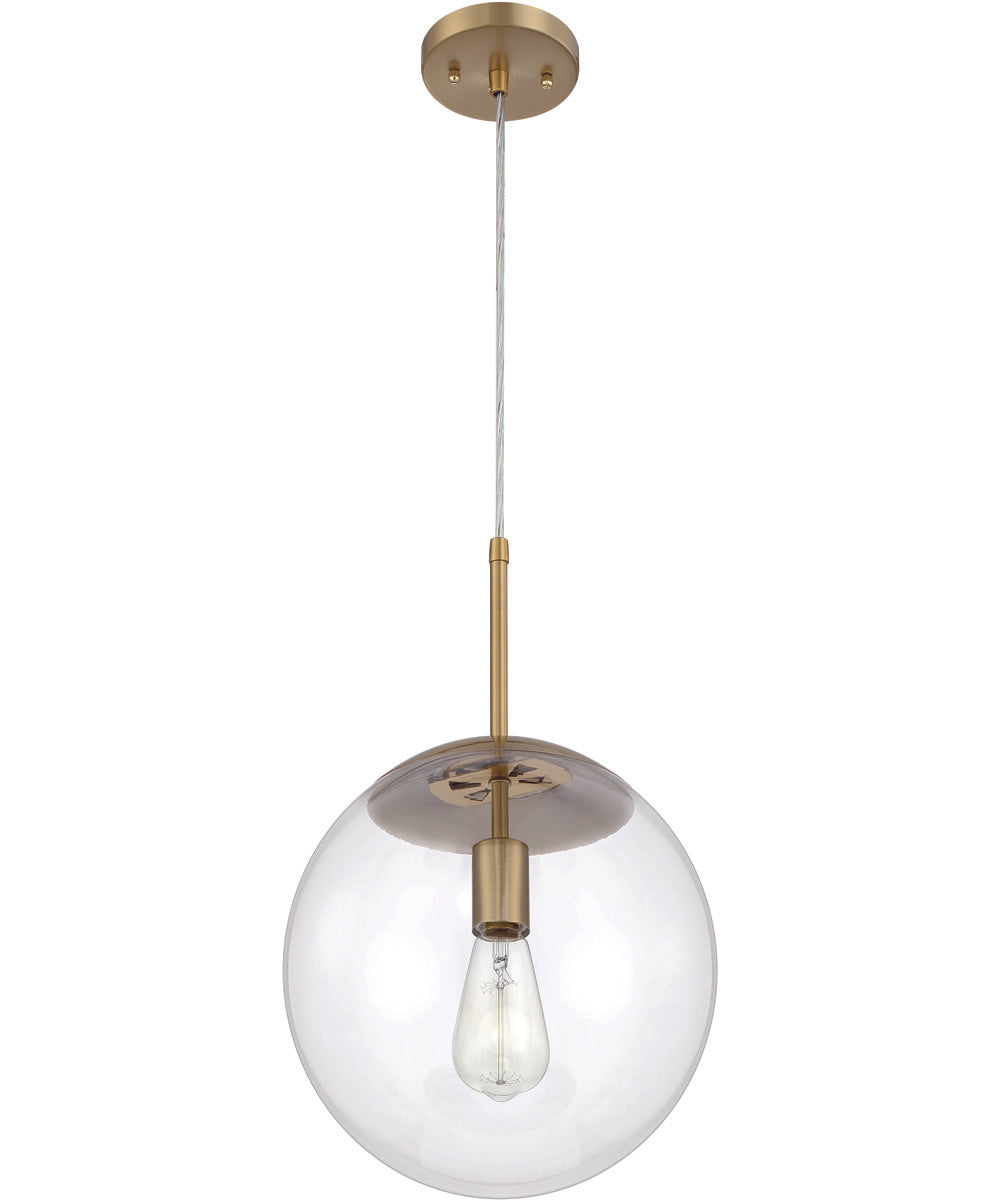 Gaze 1-Light Pendant Satin Brass