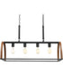 Trestle 4-Light Farmhouse Chandelier Light Gilded Iron
