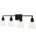 McIntire Extra Large 4-light Bath Light Matte Black