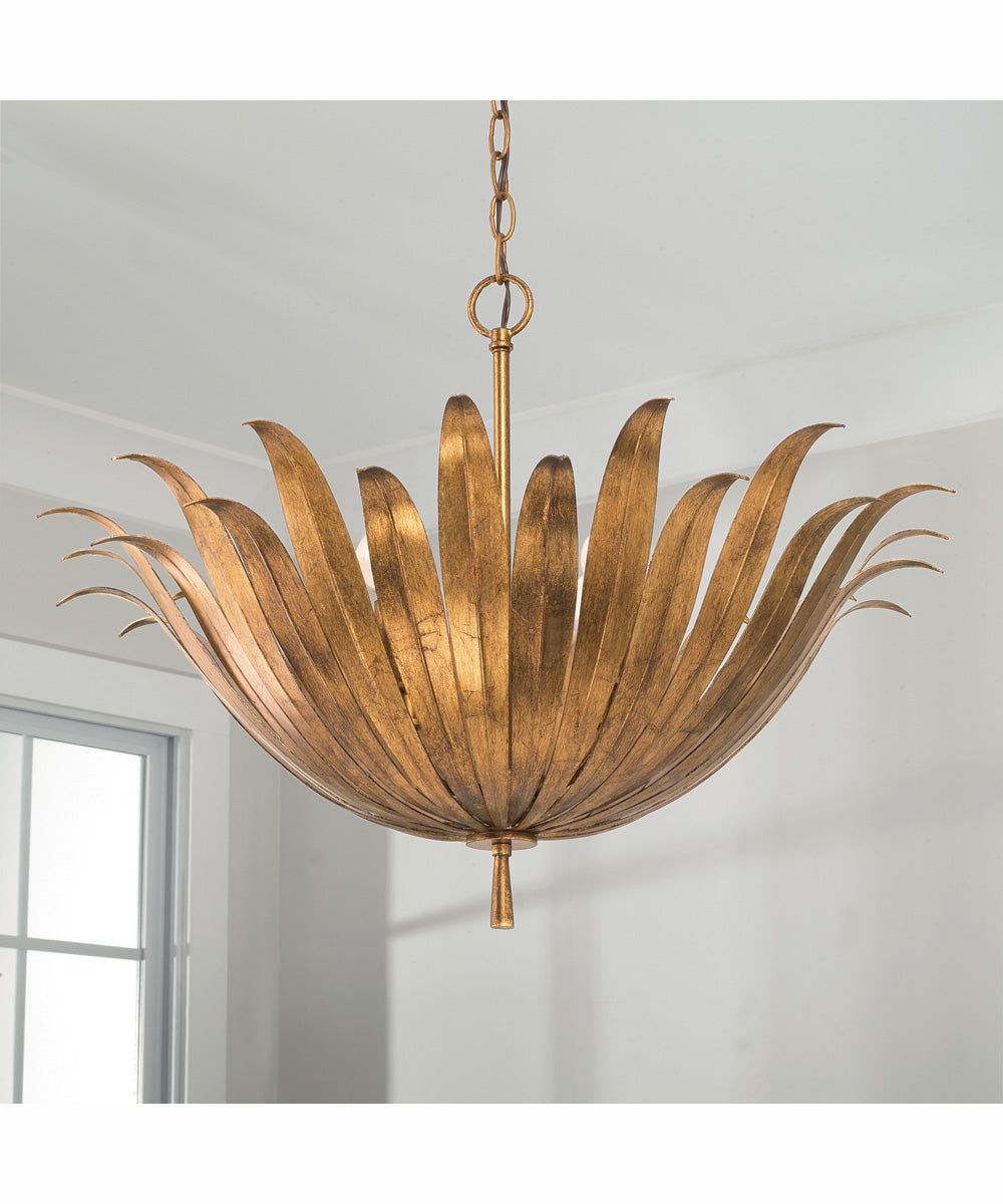 Eden 4-Light Pendant Antique Gold
