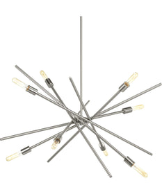 Astra 8-Light Mid-Century Modern Chandelier Light Brushed Nickel