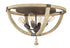 24"W Middlefield 4-Light Flush Mount in Iron Rust*