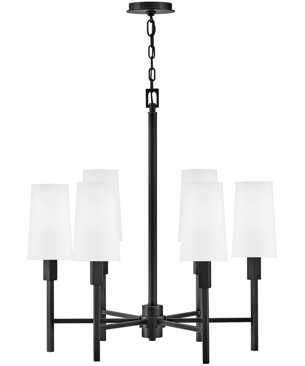 Fenwick 6-Light Medium Chandelier in Black