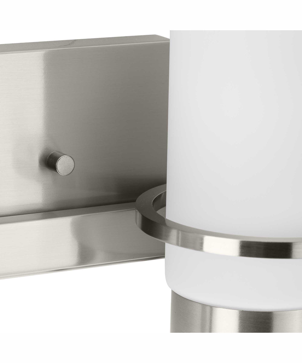 Reiss 2-Light Modern Farmhouse Vanity Light Brushed Nickel