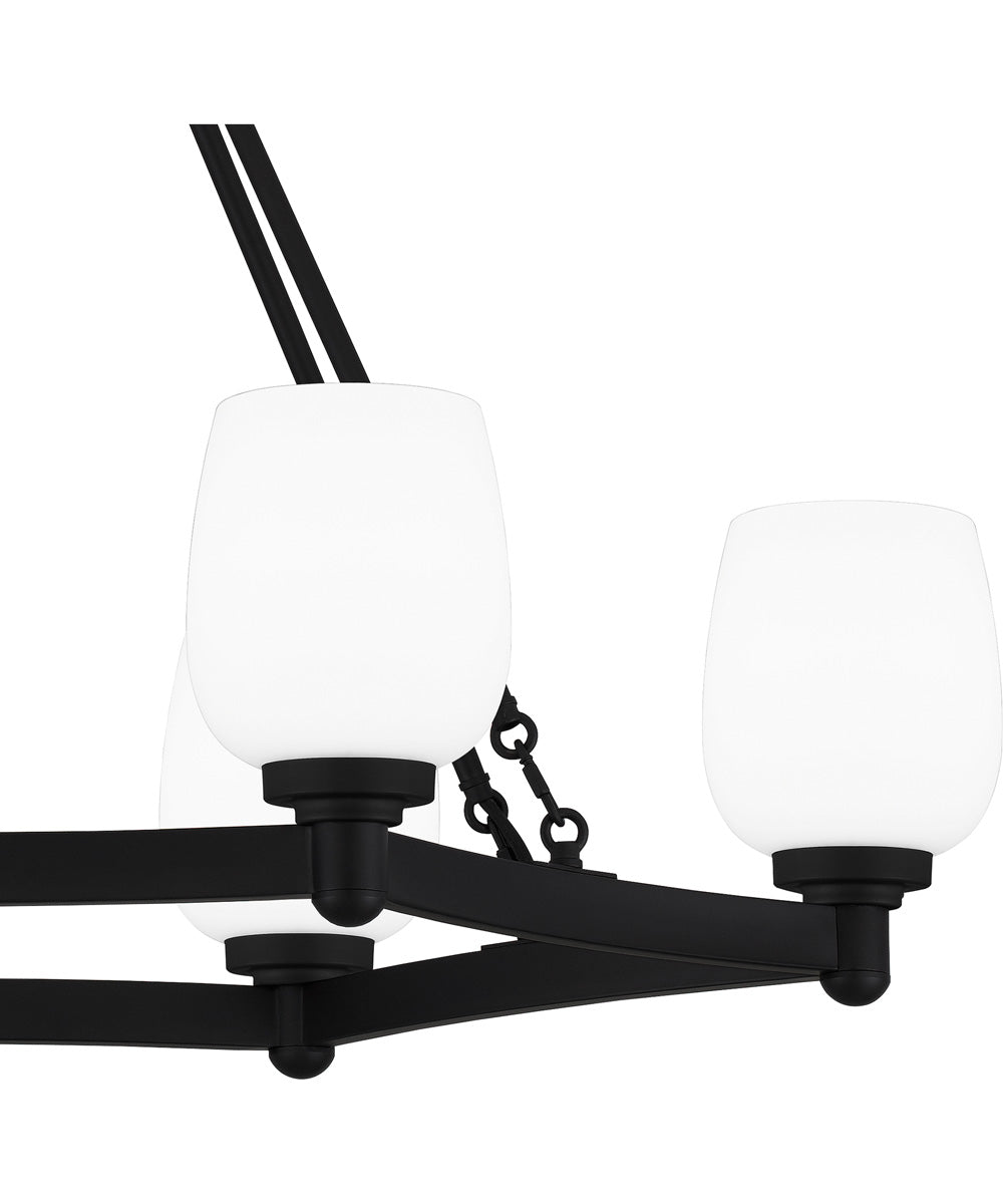 Penning Medium 6-light Island Light Matte Black