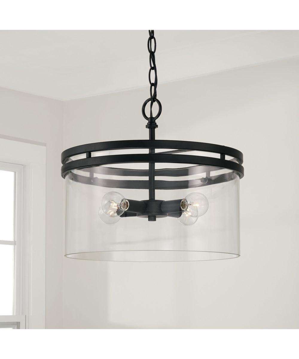 Fuller 4-Light Semi-Flush Matte Black