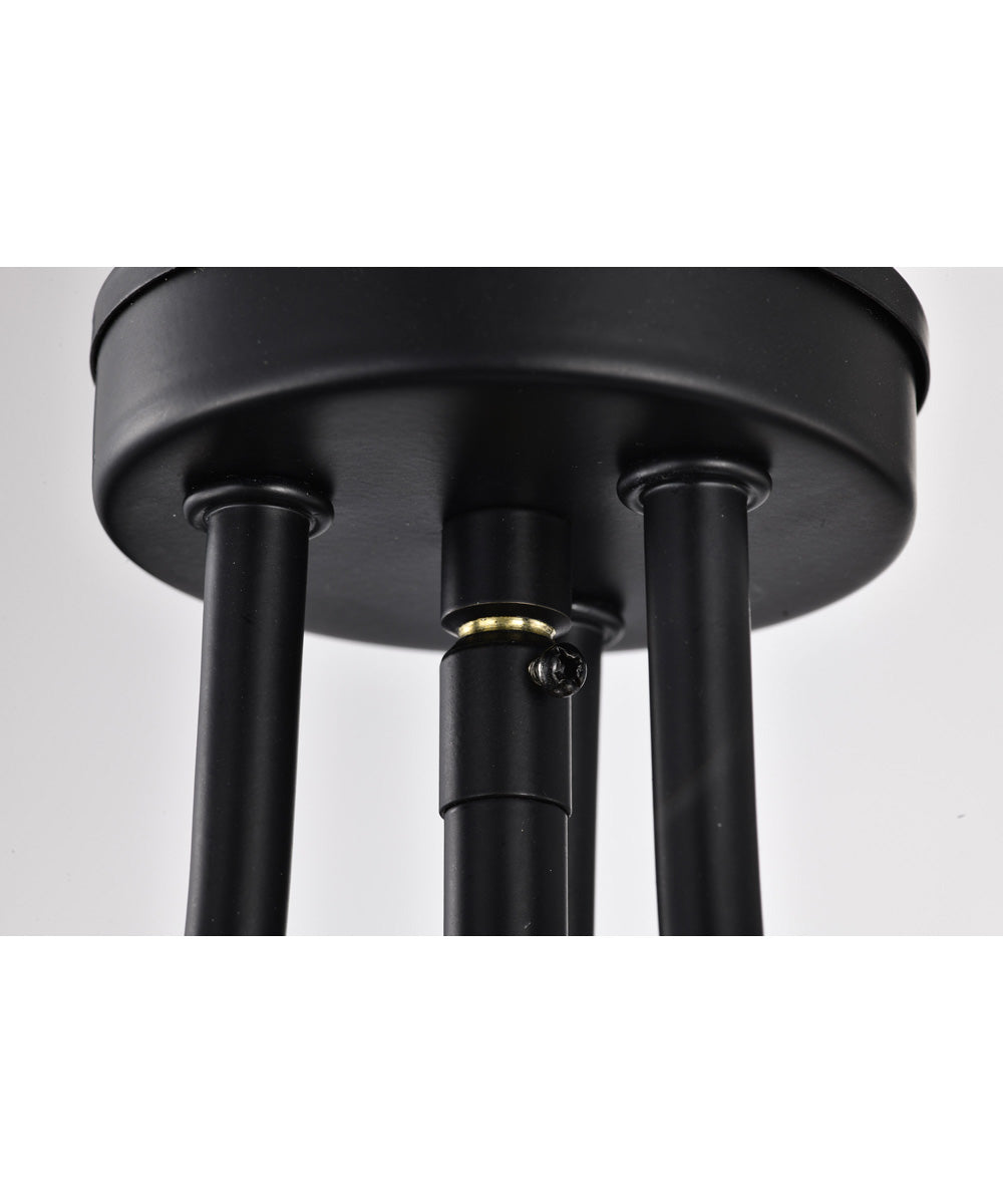 Amado 3-Light Pendant Matte Black