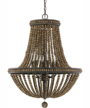 Handley 6-Light Chandelier Tobacco