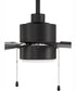 52" Terie 1-Light Ceiling Fan Flat Black