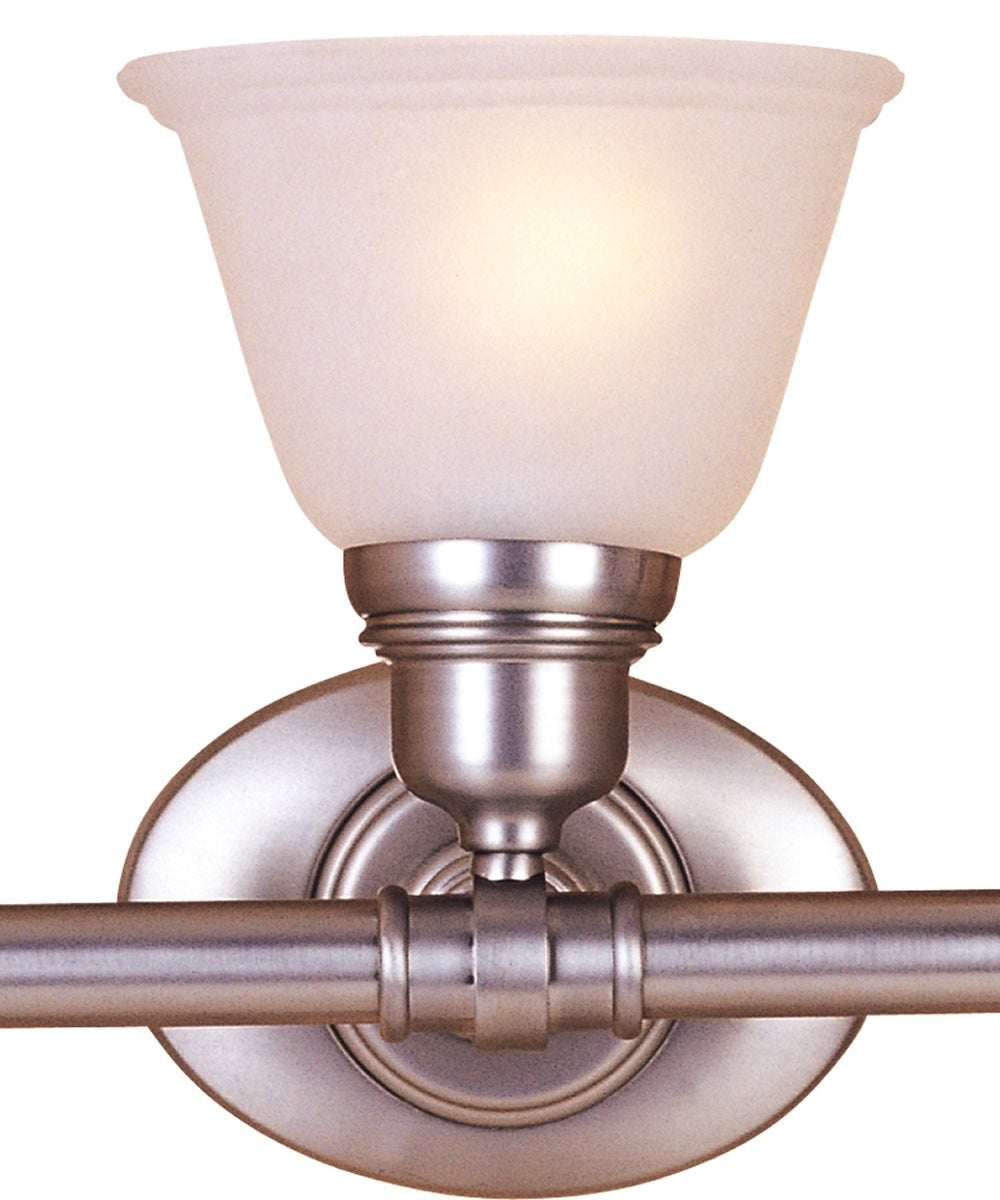 30"w Maxim 3-Light Bathroom Vanity Satin Nickel