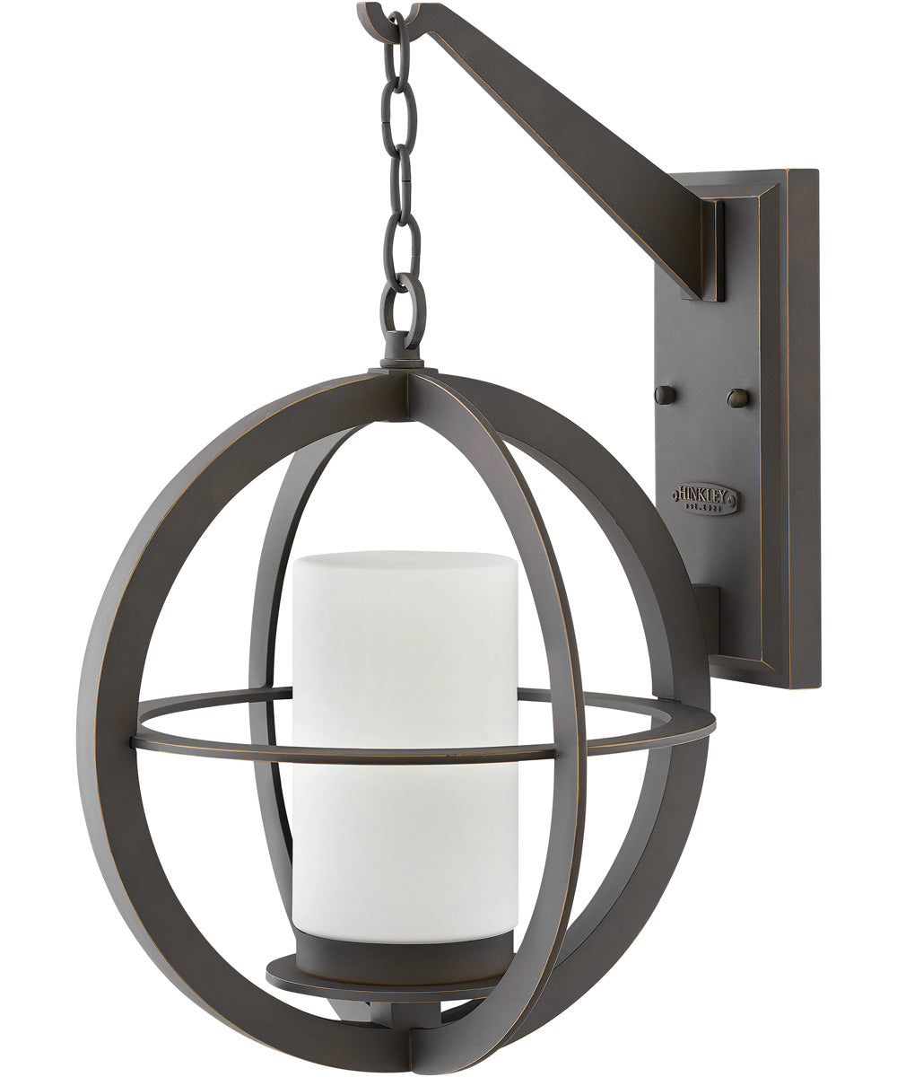 1-Light Large Outdoor Wall Mount Lantern in Oil Rubbed Bronze