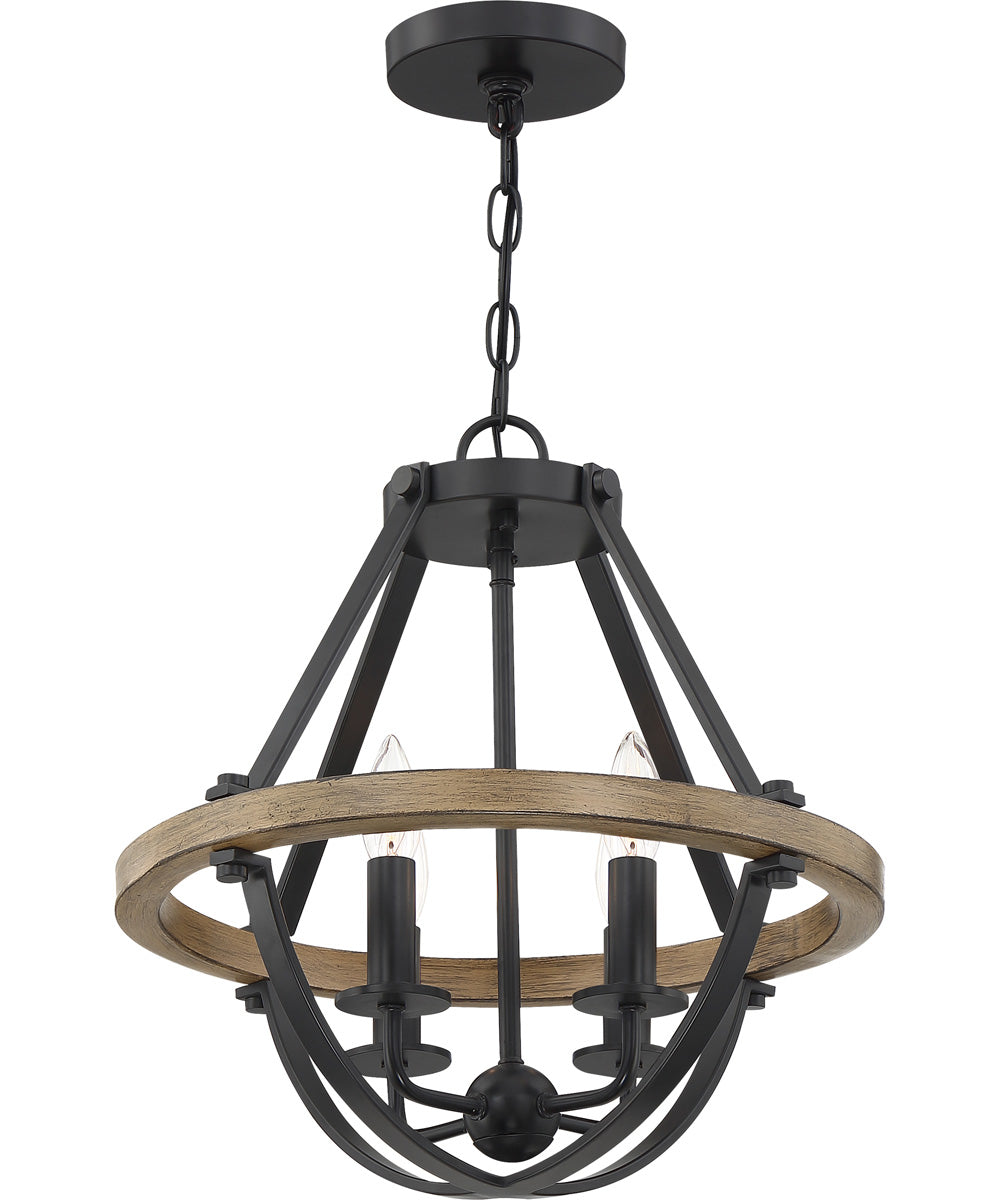 Bartlett 4-light Pendant Earth Black