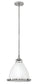 13"W Amelia 1-Light Pendant in Polished White