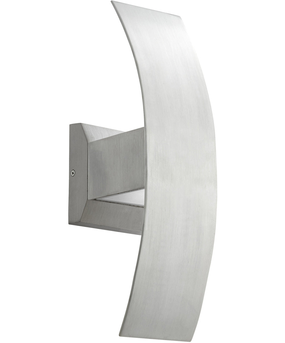 5"W Curvo 2-light LED Wall Sconce Brushed Aluminum