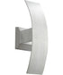 5"W Curvo 2-light LED Wall Sconce Brushed Aluminum