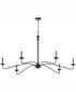 Euphora 6-light Chandelier Matte Black