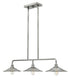 40"W Rigby 3-Light Stem Hung Linear in Polished Nickel