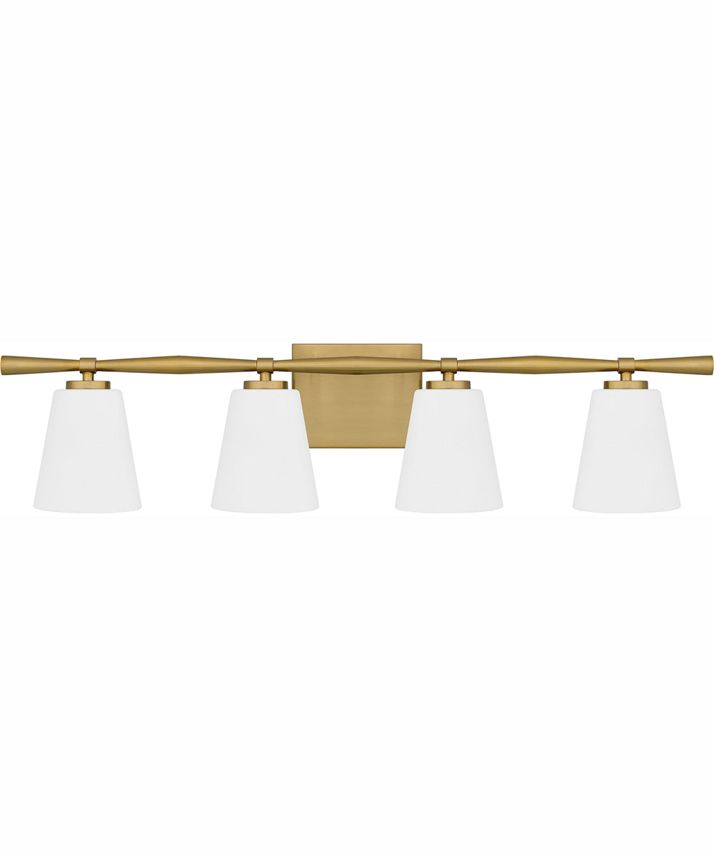 Brindley Extra Large 4-light Bath Light Aged Brass