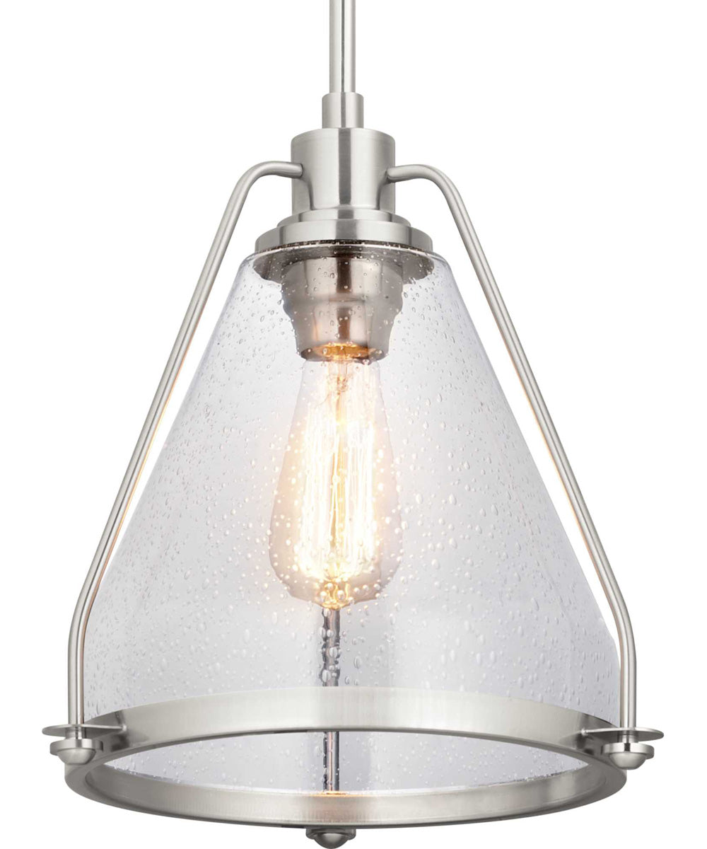 Range 1-Light Pendant Brushed Nickel