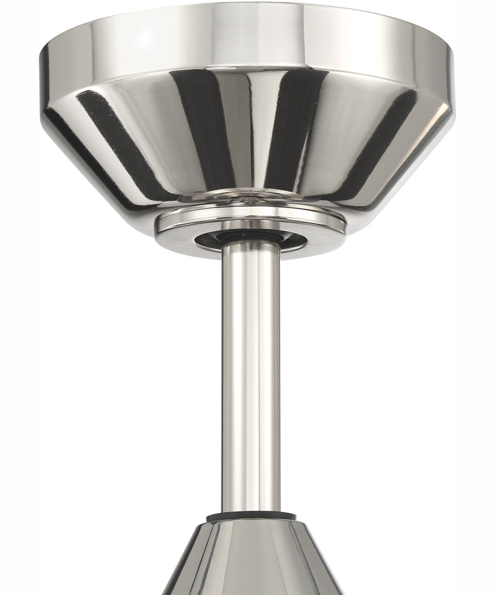 52" Dominick 3-Light Ceiling Fan Polished Nickel