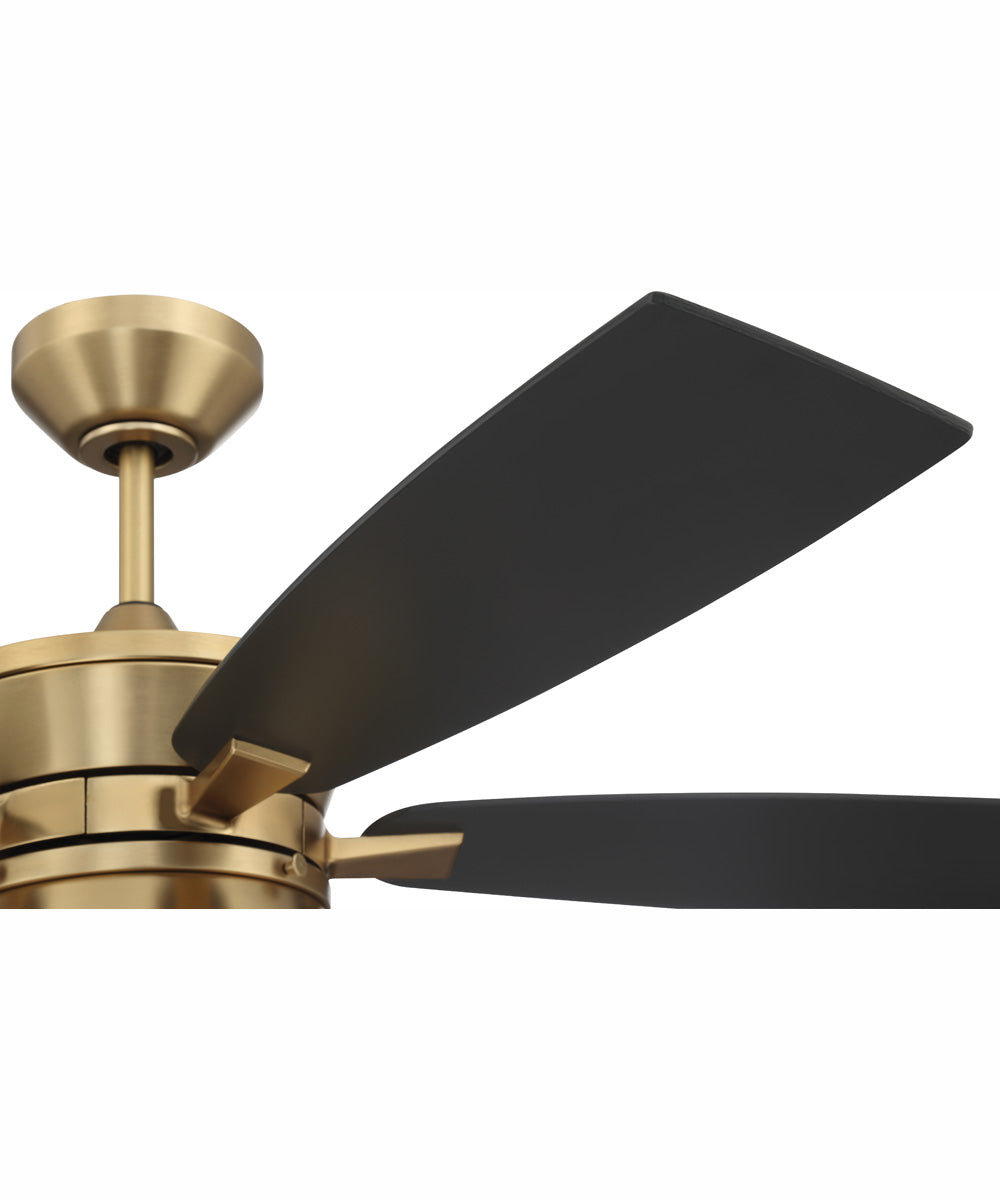 52" Dominick 3-Light Ceiling Fan Satin Brass