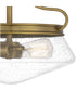 Tucker 2-light Semi Flush Mount Weathered Brass